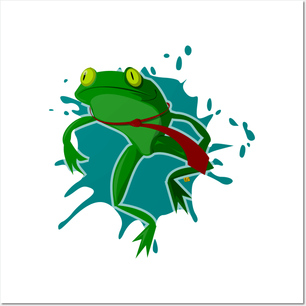 Avoiding traffic: like a frog Wall Art by vhzc